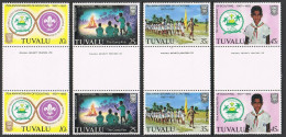 Tuvalu 176-179 Gutter,MNH.Michel 166-169. Scouting Year 1982.Campfire,Parade, - Tuvalu (fr. Elliceinseln)