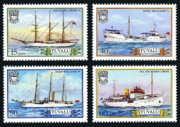 Tuvalu 410-413,MNH.Michel 430-433. Ships 1987.Southern Cross IV,John Williams VI - Tuvalu
