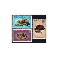 Tuvalu O23,O25A,O29A Gutter,MNH.Michel D32-D34. OFFICIAL 1984.Handcrafts. - Tuvalu