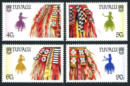 Tuvalu 515-518,519,MNH.Michel 536-539,Bl.39. Pandanus-leaf Skirts.1989. - Tuvalu (fr. Elliceinseln)