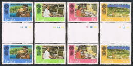 Tuvalu 212-215 Gutter, MNH. Michel 203-206. World Communication Year,1983.Shell. - Tuvalu