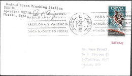 Space Cover 1969. "Apollo 10" Launch. NASA Spain Madrid Tracking Signed - Verenigde Staten