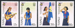 Tuvalu 328-331,331a Sheet,MNH.Michel 322-325,Bl.13. Girl Guide Movement,75,1985. - Tuvalu (fr. Elliceinseln)