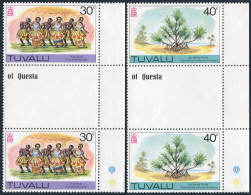 Tuvalu 68-69 Gutter,MNH.Michel 66-67. Fatele,local Dance;Screw Pine,1978. - Tuvalu (fr. Elliceinseln)