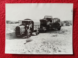 CAMION AUTO CHENILLE MILITAIRE PHOTO 11.5 X 8.5 CM - Automobile