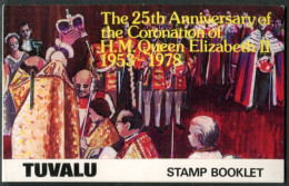 Tuvalu 81-84 Booklet, MNH. Michel 68-71. QE II Coronation-25, 1978. Cathedrals. - Tuvalu (fr. Elliceinseln)