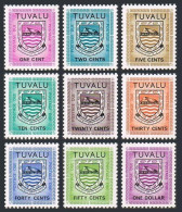 Tuvalu J1-J9, MNH. Michel P1-P9. Due Stamps 1981. Arms. - Tuvalu (fr. Elliceinseln)