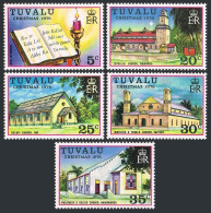 Tuvalu 38-42, MNH. Michel 38-42. Christmas 1976. New Testament, Churches. - Tuvalu