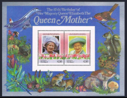 Tuvalu Nanumaga 50-51,MNH.Mi Bl.2-3. Queen Mother Elizabeth,85th Birthday.Fauna. - Tuvalu