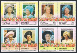 Tuvalu 311-314 Ab,315,MNH..Mi 308-315,Bl.10 Queen Mother Elizabeth,85th Birthday - Tuvalu (fr. Elliceinseln)