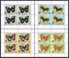 Tuvalu 146-149 Sheets Of 4,MNH.Michel 190-193. Butterflies - 1981. - Tuvalu