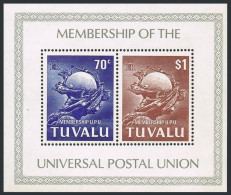 Tuvalu 165a Sheet, MNH. Michel Bl.6. Admission To UPU 1981. - Tuvalu (fr. Elliceinseln)