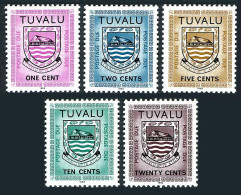 Tuvalu J1a-J5a,MNH.Michel P1C-P5C. Due Stamps Inscribed 1982.Arms. - Tuvalu