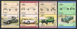 Tuvalu 271-274 Ab Pairs,MNH.Michel 268-275. Classic Automobiles Set 1,1984. - Tuvalu