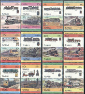 Tuvalu 235-246 Ab, MNH. Mi 230-243,248-255. Historic Locomotives 1984, Sets 2, 3 - Tuvalu (fr. Elliceinseln)