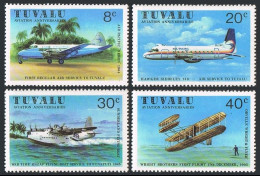Tuvalu 142-145, MNH. Michel 129-132. Aviation Anniversaries 1980. - Tuvalu (fr. Elliceinseln)