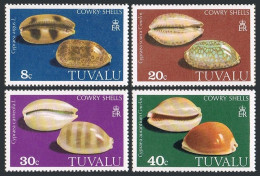 Tuvalu 129-132, MNH. Michel 116-119. Cowry Shells 1980. - Tuvalu (fr. Elliceinseln)