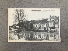 Fricourt Somme La Rue Principale Et La Mare Avant Le Bombardement Carte Postale Postcard - Other & Unclassified