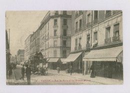 PANTIN : Rue De Paris Et Rue Etienne-Marcel, 1904 - Attelage, Tram (z4163) - Pantin