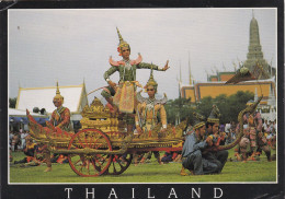 THAILANDE.. BANGKOK (ENVOYE DE). " KHON MASSKED PLAY IS THAI CLASSICAL DANCING  ". ANNEE 1994 + TEXTE + TIMBRES - Tailandia