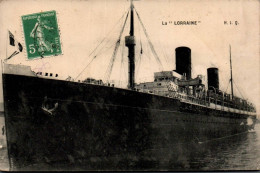 N° 2441 W -cpa Paquebot "la Lorraine" - Piroscafi