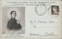 Cs450 Cartolina Lucca Santuario S.gemma Galgani - Lucca