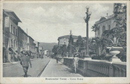 Cs452 Cartolina Montecatini Terme Corso Roma Provincia Di Pistoia 1932 - Pistoia