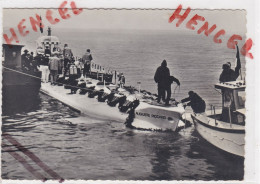 Sous-marin Touristique.Lancement Du Mésoscaphe"Auguste PICCARD" LE BOUVERET - PORT-VALAIS Le 27 Février 1964 - Submarinos