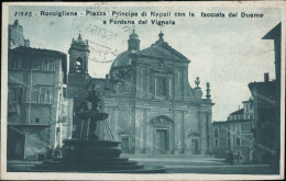 Cs458 Cartolina Ronciglione Piazza Principe Di Napoli Duomo E Fontana Viterbo - Viterbo