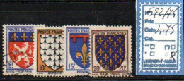 FRANCE OBLITERE - N° 572/75 - Used Stamps
