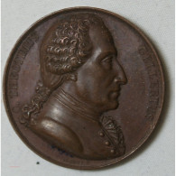 MEDAILLE THEOTIMUS GELLERTUS Philosophe Allemand 1821 Par Brandt F. - Profesionales / De Sociedad