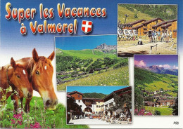 *CPM -73 - VALMOREL - Multivues - Chevaux - Valmorel