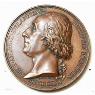 Médaille Victor DELANNEAU Littéraire 1825 Par E.GATTEAUX - Professionals / Firms