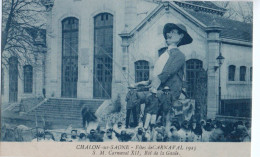 71 CPA  CHALON SUR SAONE FETES DU CARNAVAL 1925 M.CARNAVAL XII ROI DE LA GAULE - Chalon Sur Saone