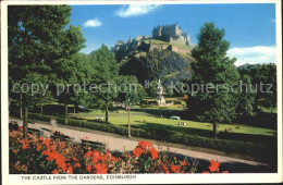 72025985 Edinburgh The Castle From The Gardens Edinburgh - Sonstige & Ohne Zuordnung