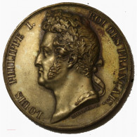 Médaille Louis Philippe Ier Donnée Par Le Roi à Instituteur Paris 1830 - Profesionales / De Sociedad