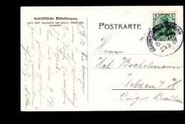 DR 1907 Postkarte Germania Luxus Gebraucht Bahnpost "Braunschweig- Gifhorn" - Cartas & Documentos