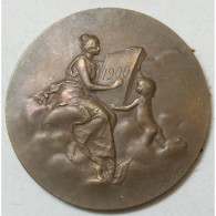 Médaille Bronze Monnaie De Paris 1900 Par Daniel DUPUIS - Professionnels / De Société