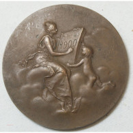 Médaille Bronze Monnaie De Paris 1900 Par Daniel DUPUIS - Professionali / Di Società