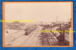 Photo Ancienne Cabinet - 1888 - CHALON Sur SAONE - La Gare - Paul Bourgeois Photographe - Train Wagon Chemin De Fer - Eisenbahnen