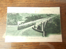 Cpa Luxembourg Le Quai Du Pont Adolphe ,train 1904 - Luxemburgo - Ciudad