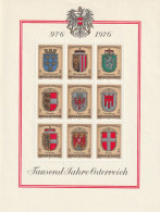 FOGLIETTO AUSTRIA 1976 NUOVO (XT4089 - Blocks & Sheetlets & Panes