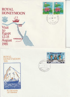 5 BUSTE FDC LADY DIANA PREINCIPE CARLO (XT4076 - Familles Royales