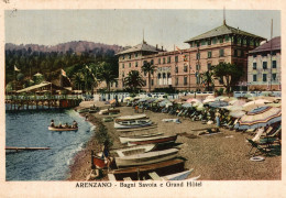 ARENZANO, Genova - Bagni Savoia E Grand Hotel - VG - #055 - Altri & Non Classificati