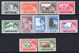 Malaysian States - Johore - 1960 Pictorials - Complete Set MNH (SG 155-165) - Johore