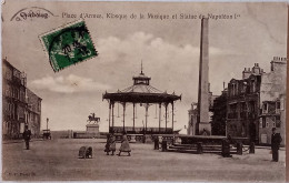 CPA  Circulée 1904, Cherbourg - Place D'armes, Kiosque De La Musique Et Statue De Napoléon 1er   (33) - Cherbourg
