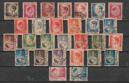 1945 -  Roi Mihai (papier De Guerre) Mi No 932y-970y - Used Stamps