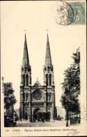 CPA Paris XV, Kirche Saint-Jean-Baptiste, Belleville - Sonstige & Ohne Zuordnung
