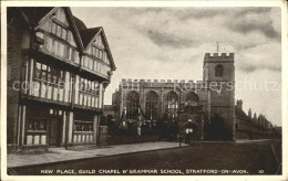 71998394 Stratford-on-Avon New Place Guild Chapel Grammar School Stratford-on-Av - Andere & Zonder Classificatie