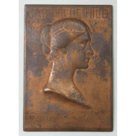 MEDAILLE Plaque  Gabrielle HILD (1881-1921)OCCITAN Chanoine J. BESSON Majoral Du Felibrige - Profesionales/De Sociedad